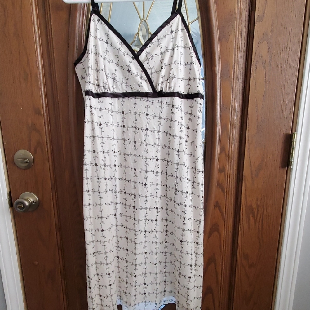 Black and White Flowered Dress